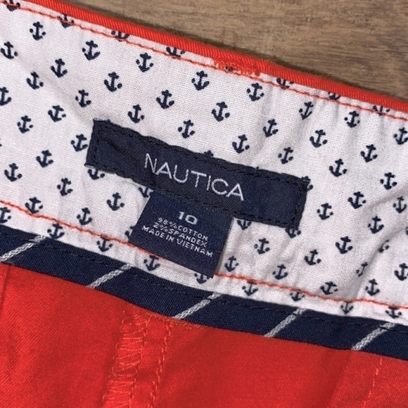 Nautica orange shorts size 10 new with tags - Picture 6 of 7